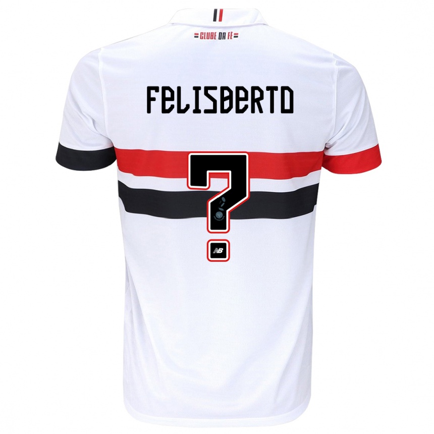 Niño Fútbol Camiseta Igor Felisberto #0 Blanco Rojo Negro 1ª Equipación 2024/25 México