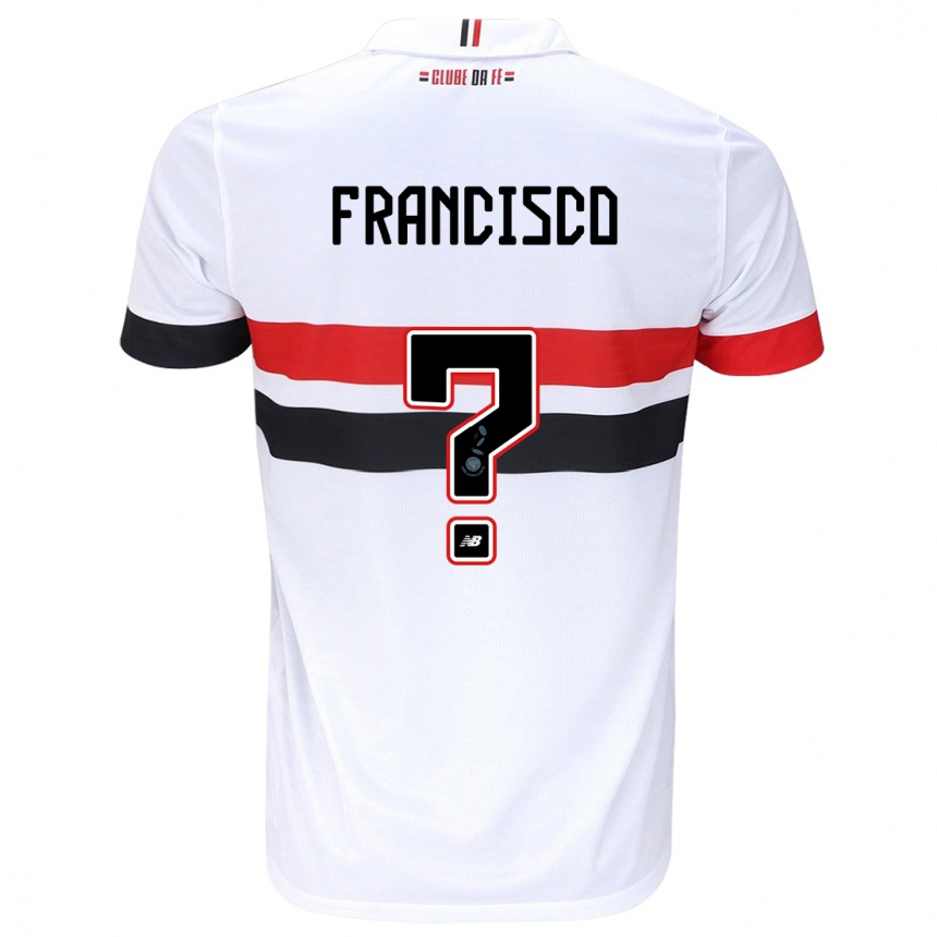 Niño Fútbol Camiseta Ryan Francisco #0 Blanco Rojo Negro 1ª Equipación 2024/25 México