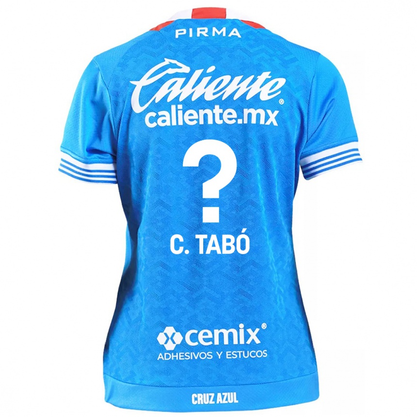 Niño Fútbol Camiseta Christian Tabó #0 Cielo Azul 1ª Equipación 2024/25 México