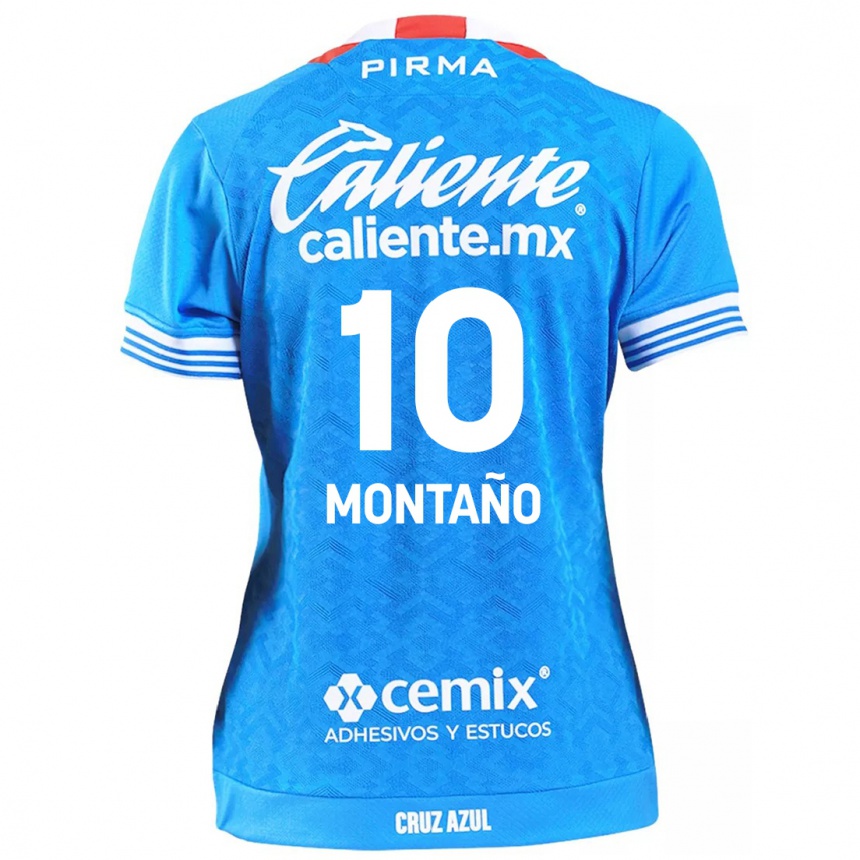 Niño Fútbol Camiseta Andrés Montaño #10 Cielo Azul 1ª Equipación 2024/25 México