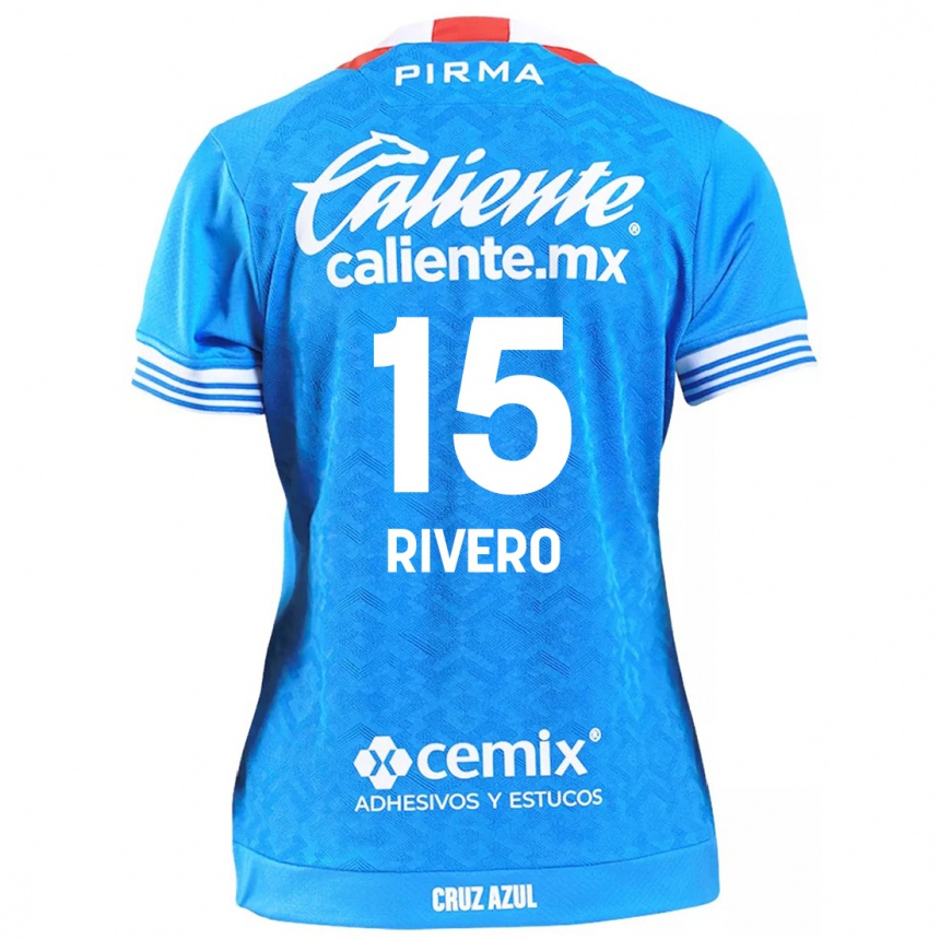 Niño Fútbol Camiseta Ignacio Rivero #15 Cielo Azul 1ª Equipación 2024/25 México