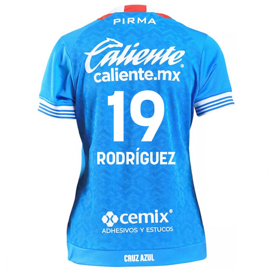 Niño Fútbol Camiseta Carlos Rodríguez #19 Cielo Azul 1ª Equipación 2024/25 México