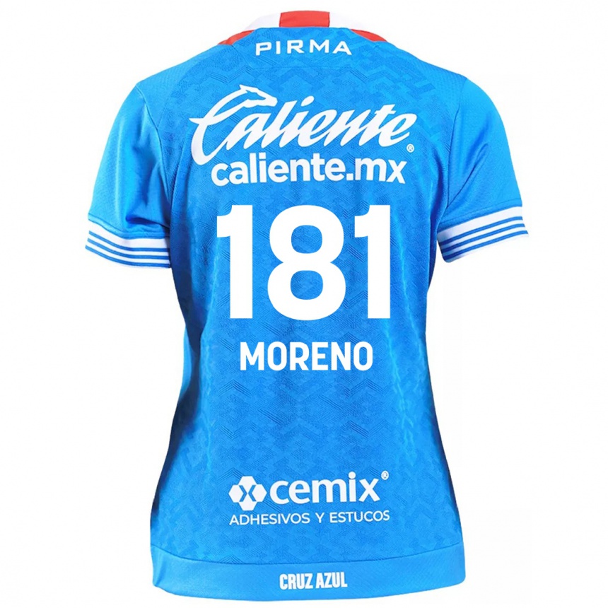 Niño Fútbol Camiseta Roberto Moreno #181 Cielo Azul 1ª Equipación 2024/25 México