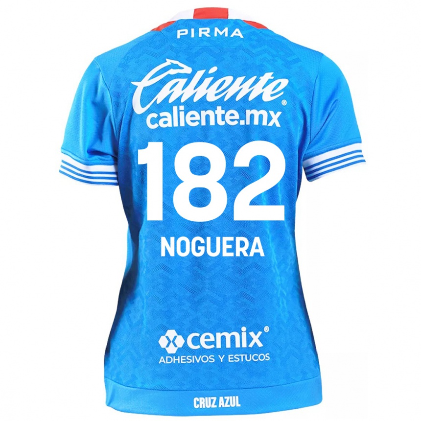 Niño Fútbol Camiseta Heldrich Noguera #182 Cielo Azul 1ª Equipación 2024/25 México