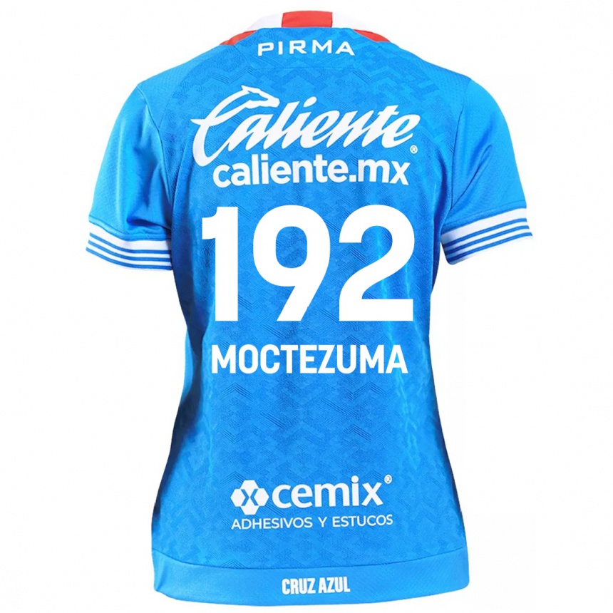 Niño Fútbol Camiseta Brayan Moctezuma #192 Cielo Azul 1ª Equipación 2024/25 México