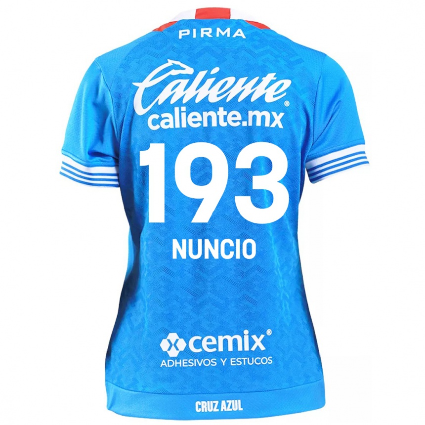 Niño Fútbol Camiseta Jorge Nuncio #193 Cielo Azul 1ª Equipación 2024/25 México