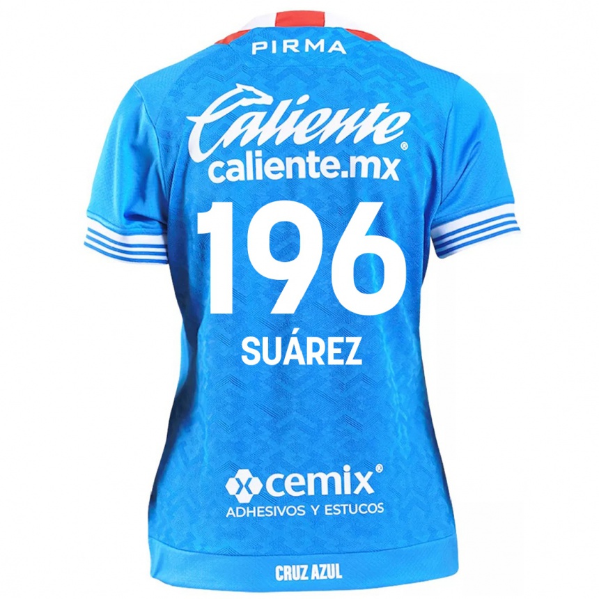 Niño Fútbol Camiseta Javier Suárez #196 Cielo Azul 1ª Equipación 2024/25 México