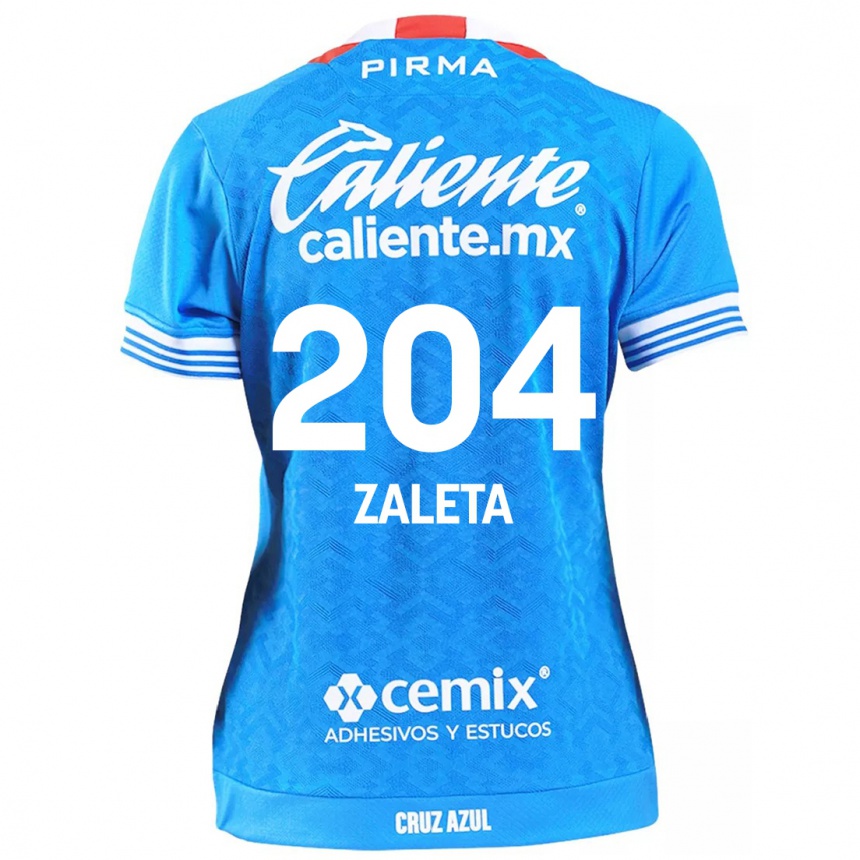 Niño Fútbol Camiseta Mauro Zaleta #204 Cielo Azul 1ª Equipación 2024/25 México