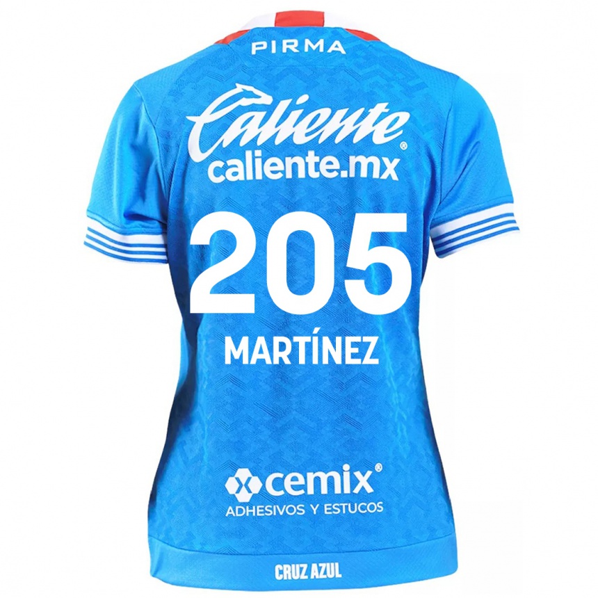 Niño Fútbol Camiseta César Martínez #205 Cielo Azul 1ª Equipación 2024/25 México