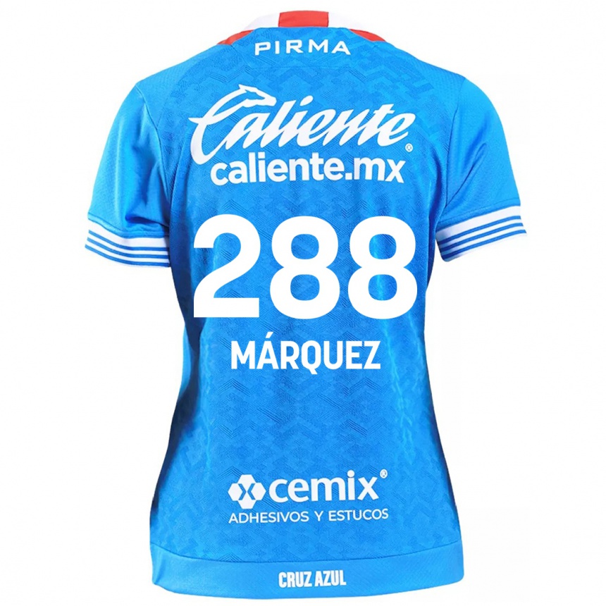 Niño Fútbol Camiseta Víctor Márquez #288 Cielo Azul 1ª Equipación 2024/25 México