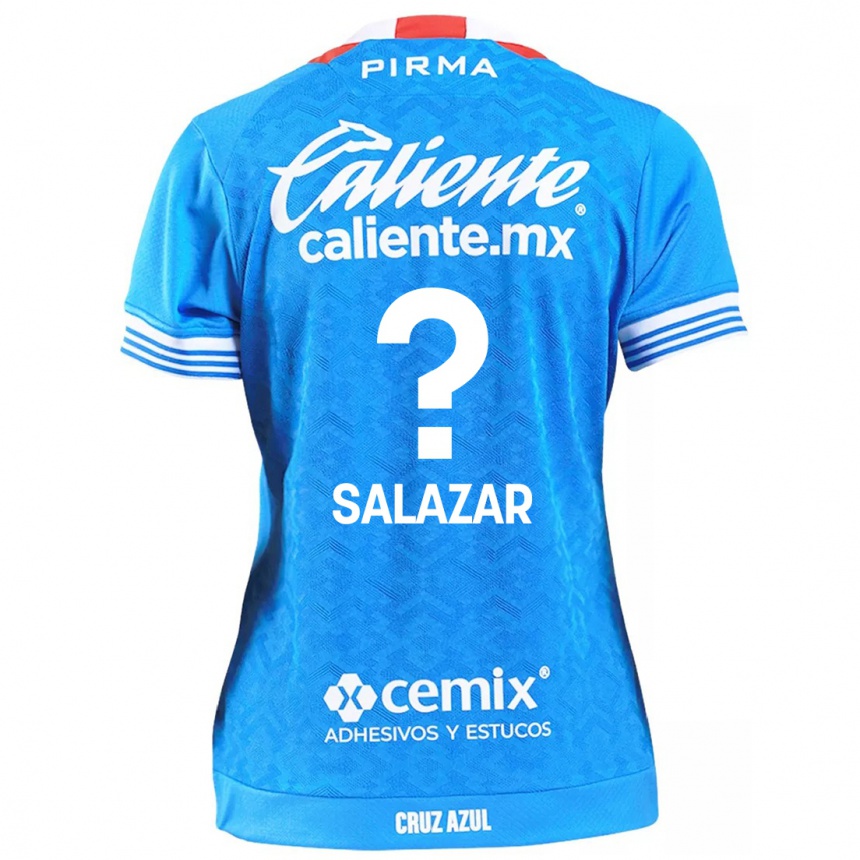 Niño Fútbol Camiseta Fernando Salazar #0 Cielo Azul 1ª Equipación 2024/25 México