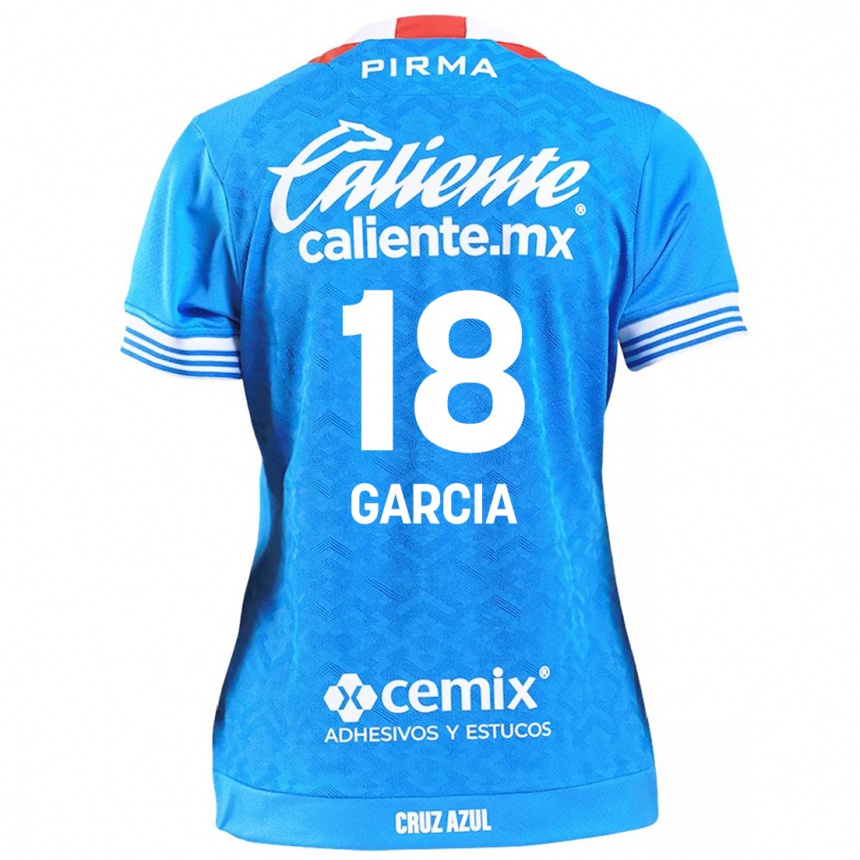 Niño Fútbol Camiseta Diana Garcia #18 Cielo Azul 1ª Equipación 2024/25 México