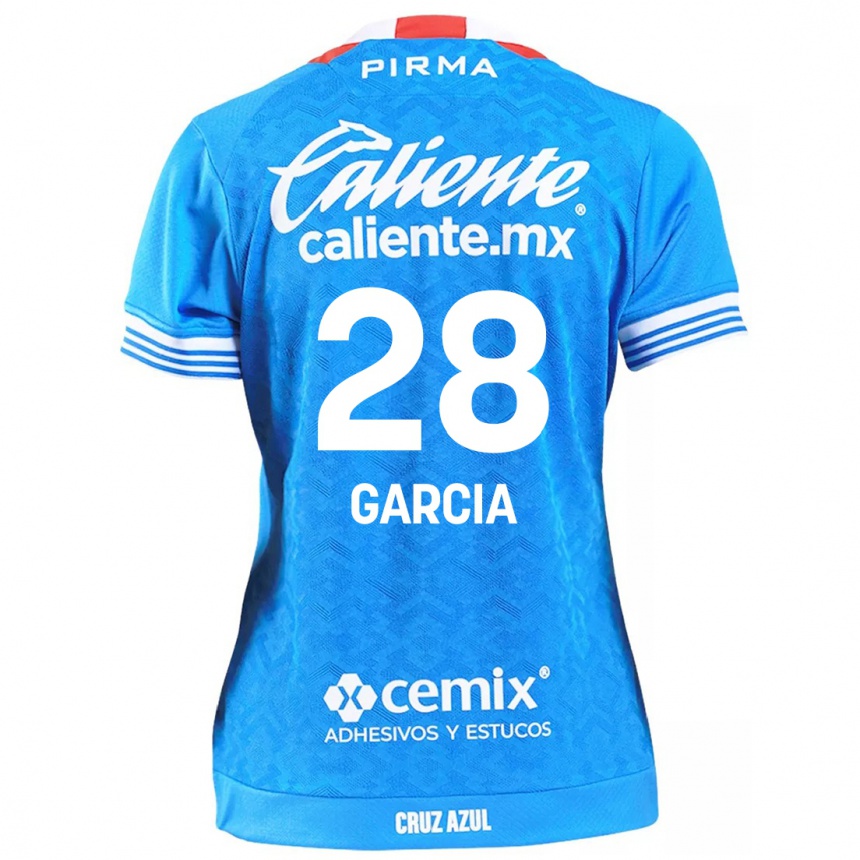 Niño Fútbol Camiseta Ana Garcia #28 Cielo Azul 1ª Equipación 2024/25 México