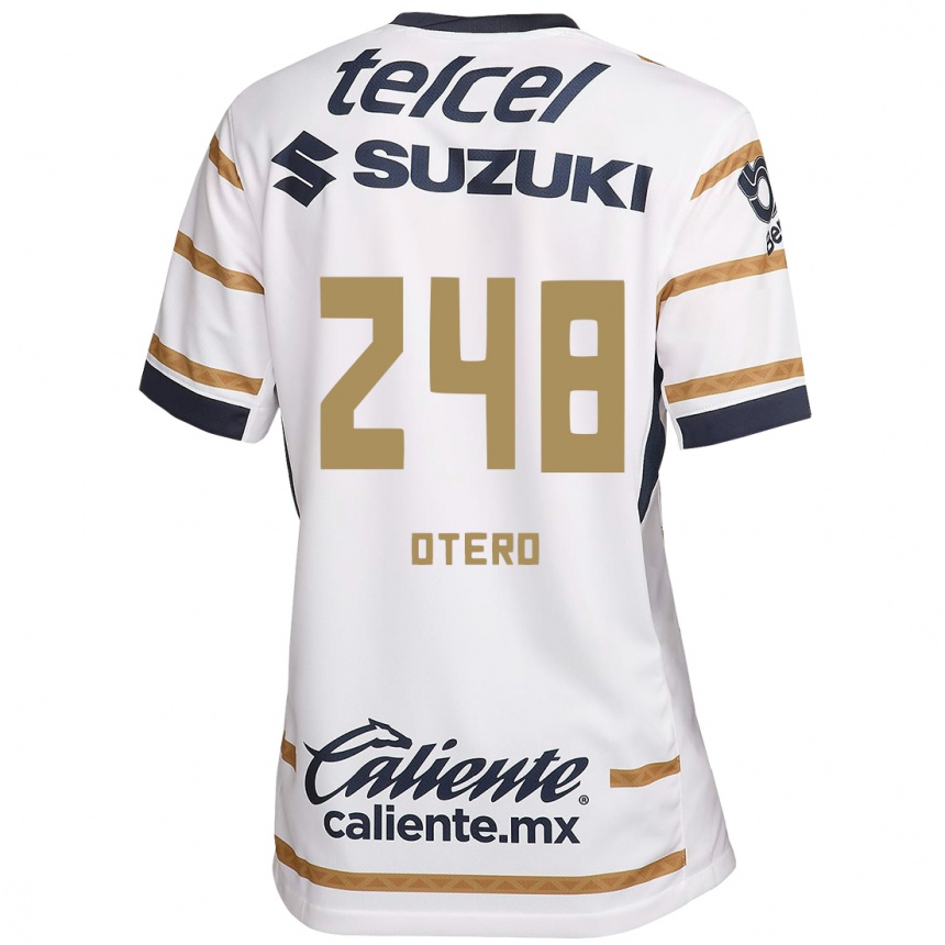 Niño Fútbol Camiseta Jonathan Otero #248 Obsidiana Blanca 1ª Equipación 2024/25 México