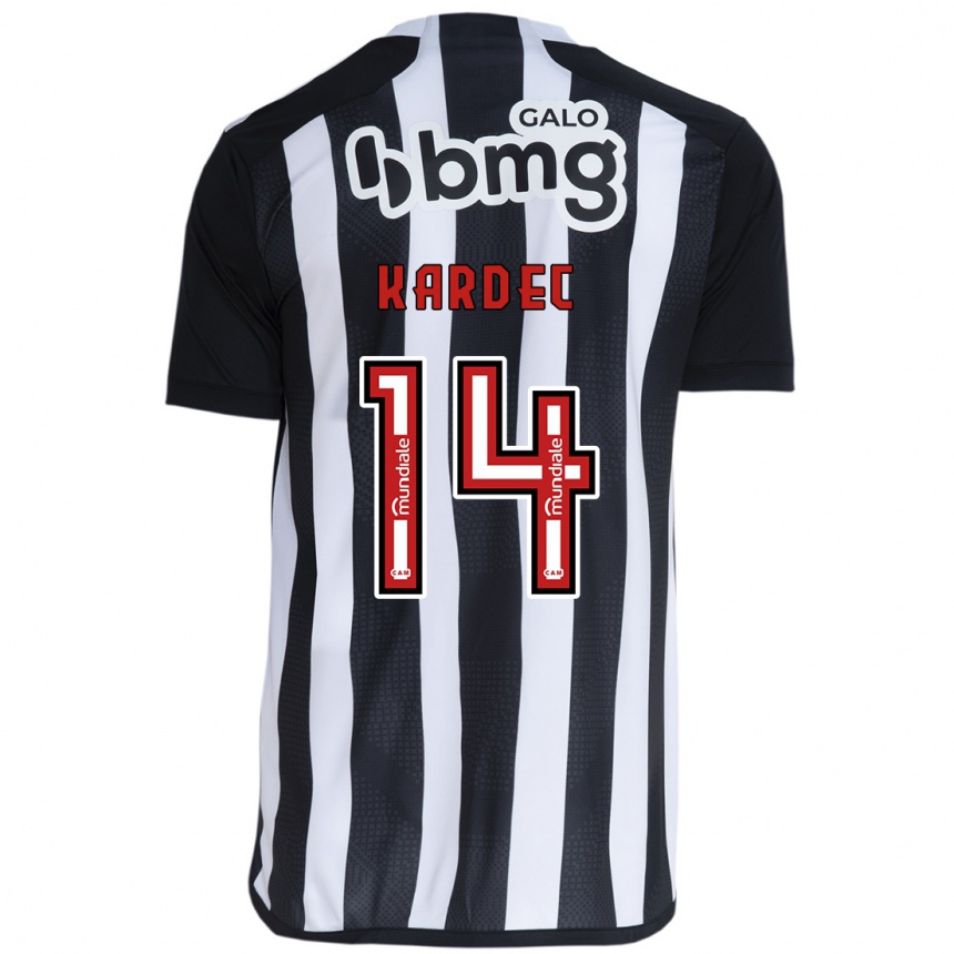 Niño Fútbol Camiseta Alan Kardec #14 Blanco Negro 1ª Equipación 2024/25 México