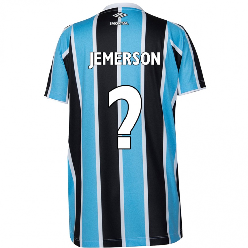 Niño Fútbol Camiseta Jemerson #0 Azul Negro Blanco 1ª Equipación 2024/25 México