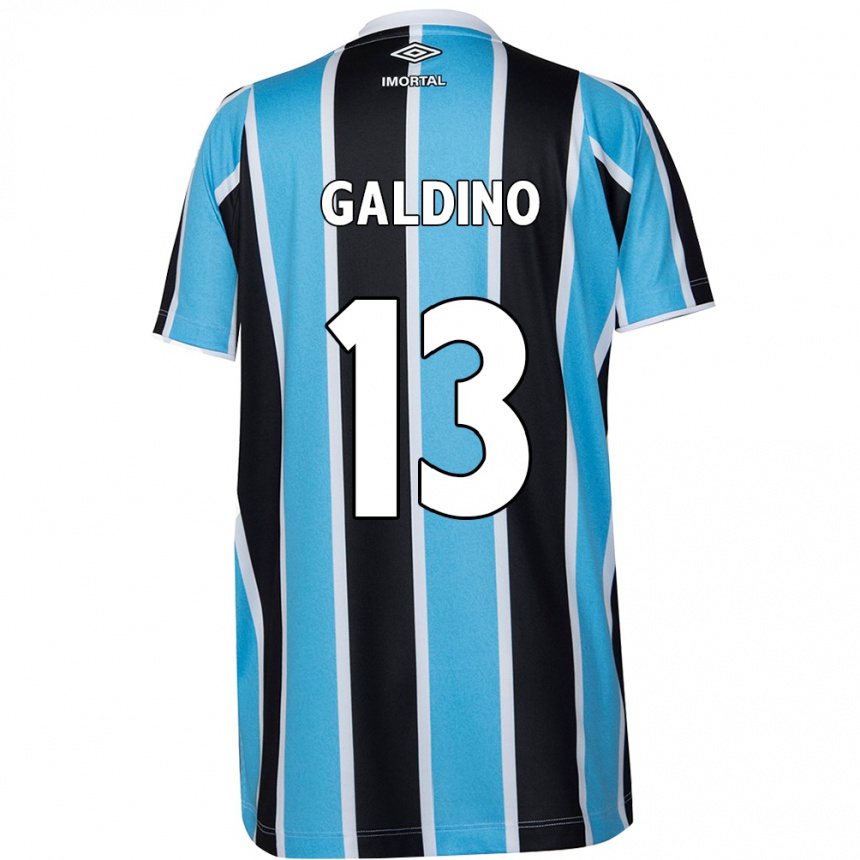 Niño Fútbol Camiseta Everton Galdino #13 Azul Negro Blanco 1ª Equipación 2024/25 México