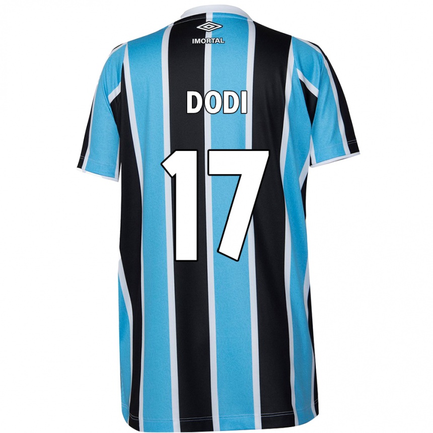 Niño Fútbol Camiseta Dodi #17 Azul Negro Blanco 1ª Equipación 2024/25 México