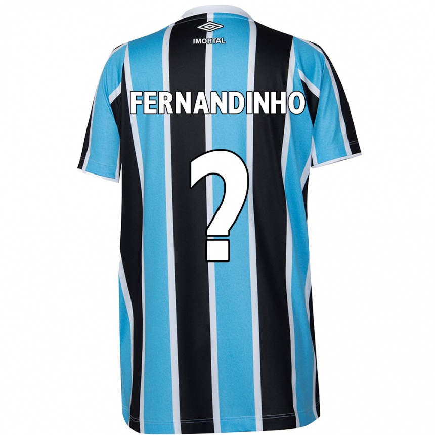 Niño Fútbol Camiseta Fernandinho #0 Azul Negro Blanco 1ª Equipación 2024/25 México