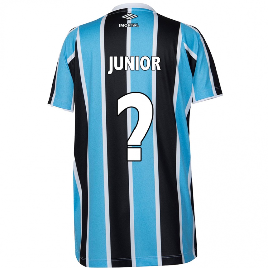 Niño Fútbol Camiseta Artur Junior #0 Azul Negro Blanco 1ª Equipación 2024/25 México