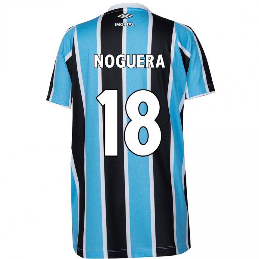 Niño Fútbol Camiseta Freddy Noguera #18 Azul Negro Blanco 1ª Equipación 2024/25 México