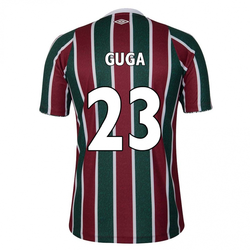 Niño Fútbol Camiseta Guga #23 Verde Granate Blanco 1ª Equipación 2024/25 México