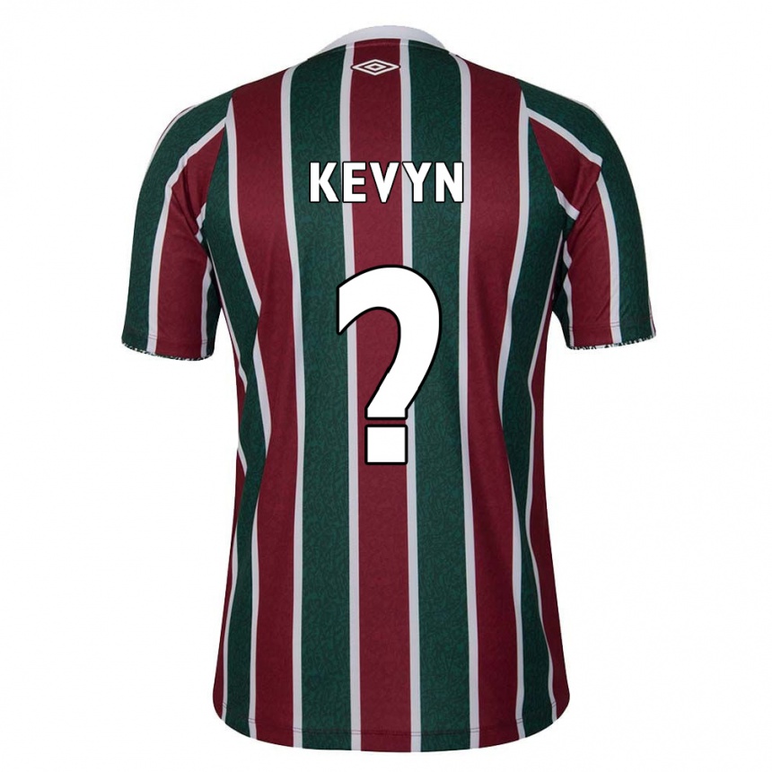 Niño Fútbol Camiseta Kevyn #0 Verde Granate Blanco 1ª Equipación 2024/25 México