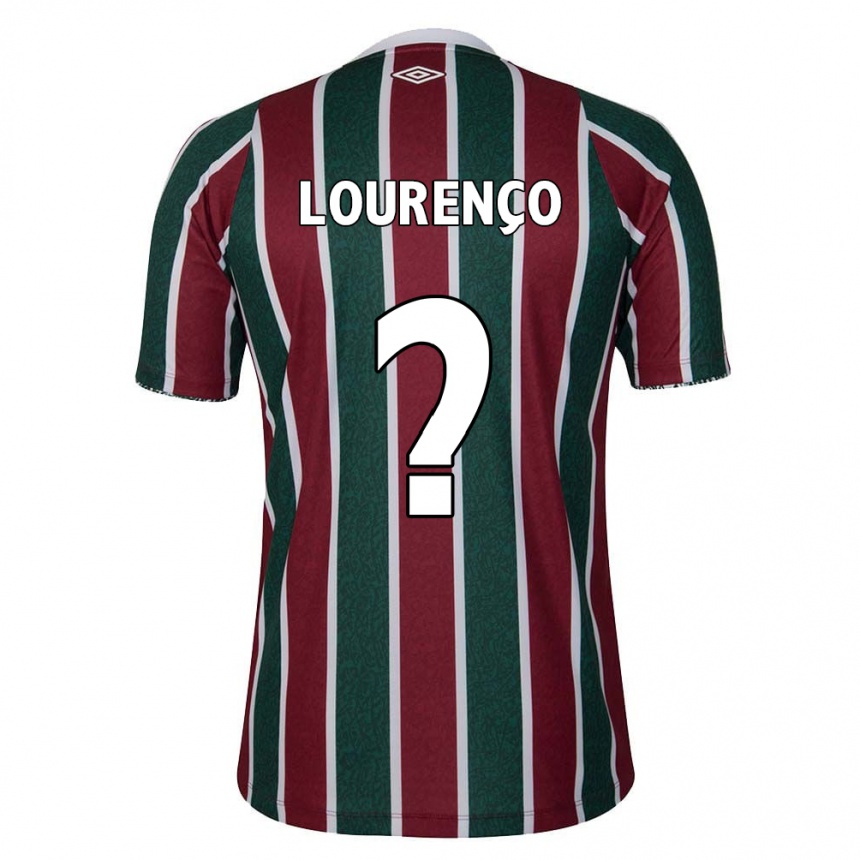 Niño Fútbol Camiseta João Lourenço #0 Verde Granate Blanco 1ª Equipación 2024/25 México