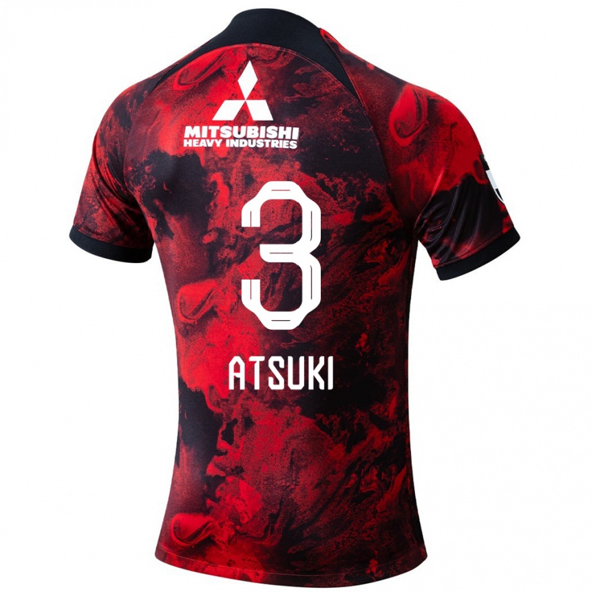 Niño Fútbol Camiseta Atsuki Ito #3 Negro Rojo 1ª Equipación 2024/25 México