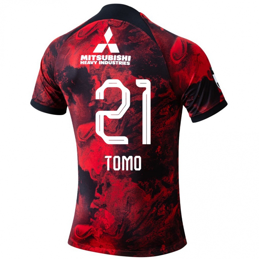 Niño Fútbol Camiseta Tomoaki Okubo #21 Negro Rojo 1ª Equipación 2024/25 México