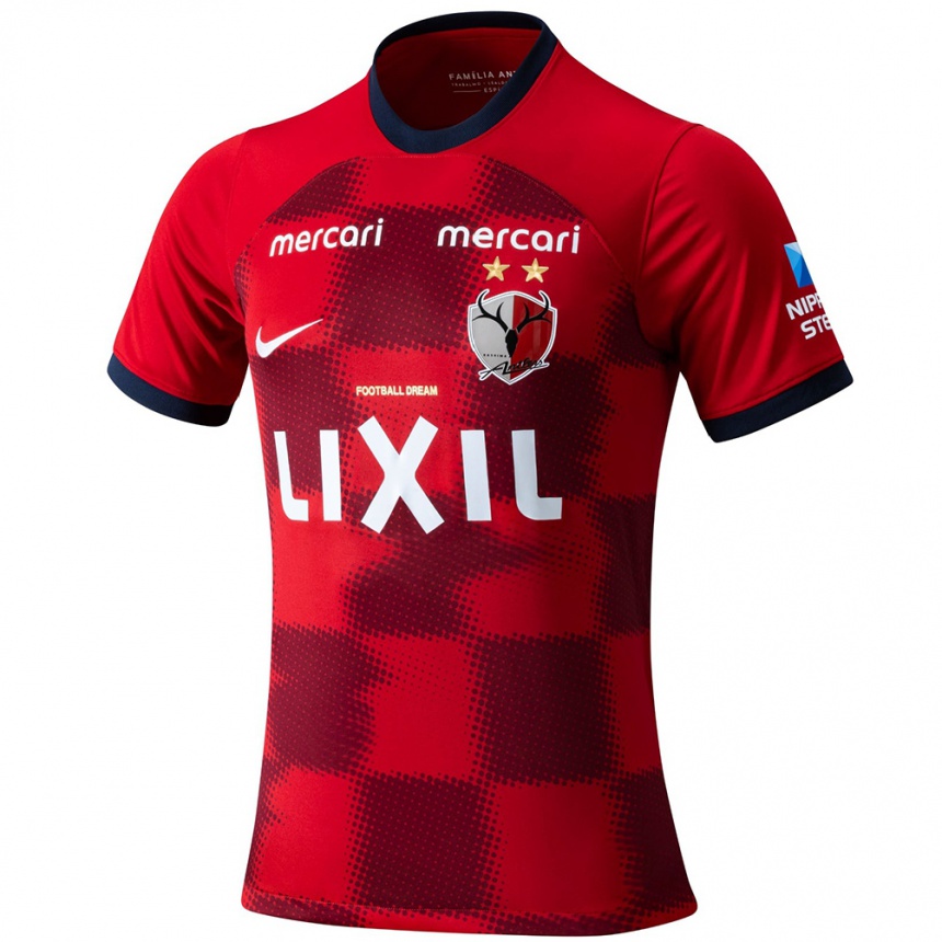 Niño Fútbol Camiseta Naoki Suto #26 Rojo Azul Blanco 1ª Equipación 2024/25 México