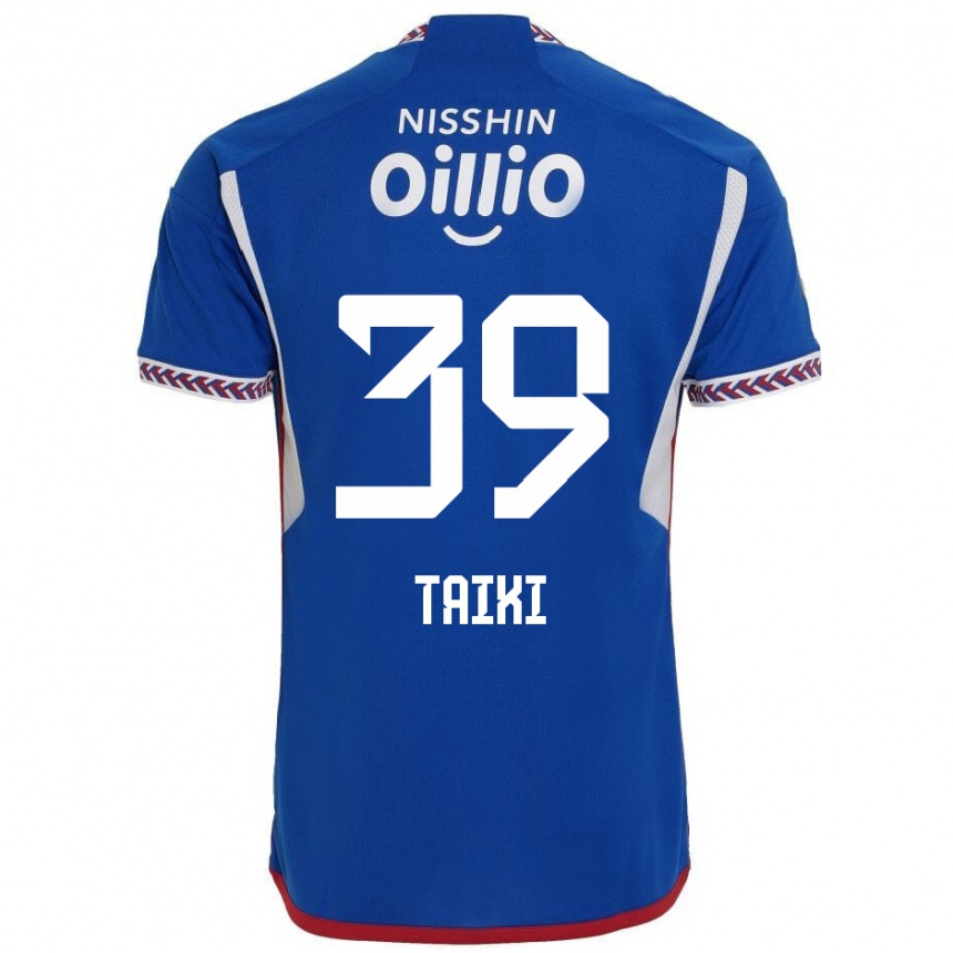 Niño Fútbol Camiseta Taiki Watanabe #39 Azul Blanco Rojo 1ª Equipación 2024/25 México