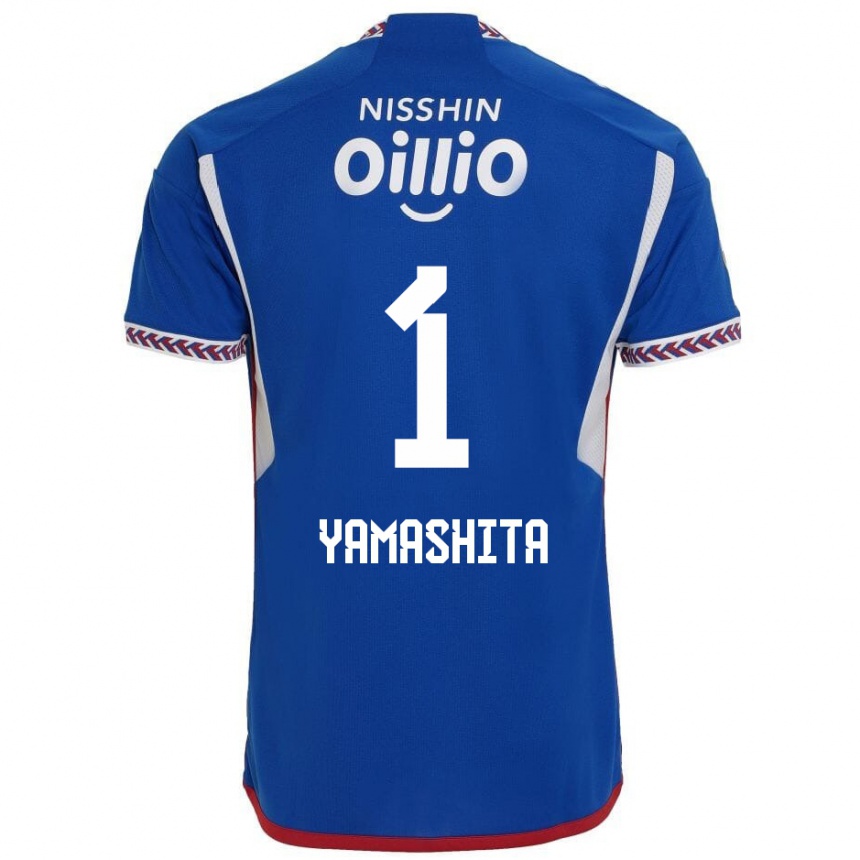 Niño Fútbol Camiseta Shoma Yamashita #1 Azul Blanco Rojo 1ª Equipación 2024/25 México