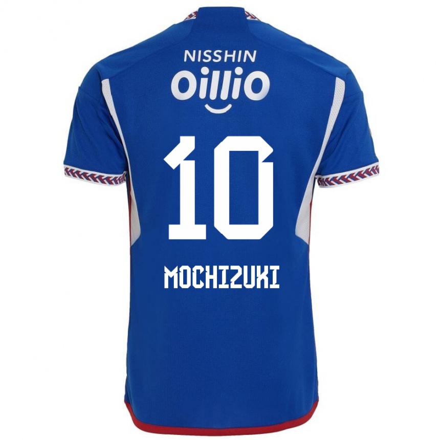 Niño Fútbol Camiseta Kohei Mochizuki #10 Azul Blanco Rojo 1ª Equipación 2024/25 México