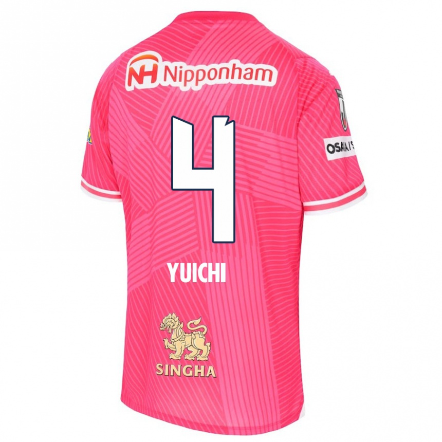 Niño Fútbol Camiseta Yuichi Hirano #4 Rosa Blanco 1ª Equipación 2024/25 México