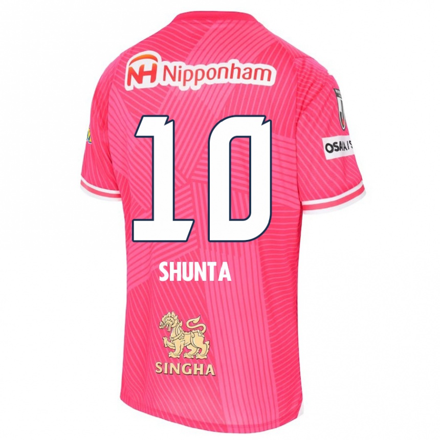 Niño Fútbol Camiseta Shunta Tanaka #10 Rosa Blanco 1ª Equipación 2024/25 México