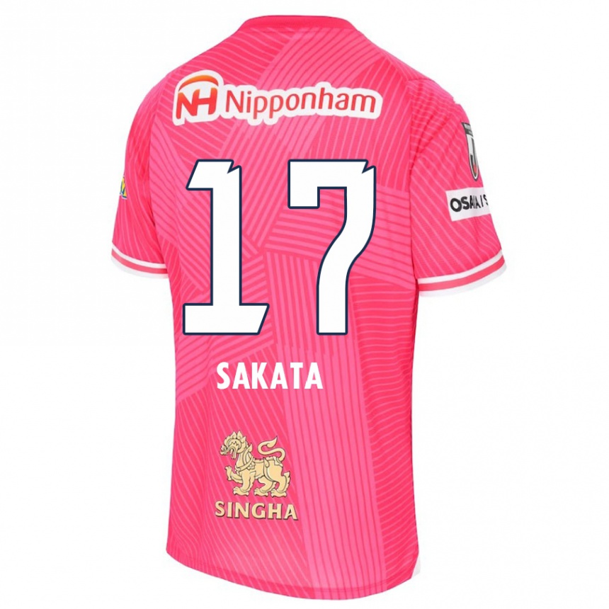 Niño Fútbol Camiseta Reiya Sakata #17 Rosa Blanco 1ª Equipación 2024/25 México