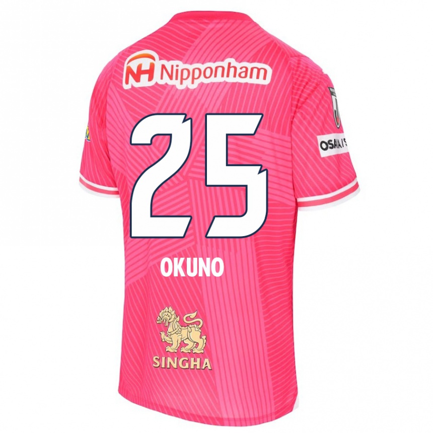 Niño Fútbol Camiseta Hiroaki Okuno #25 Rosa Blanco 1ª Equipación 2024/25 México