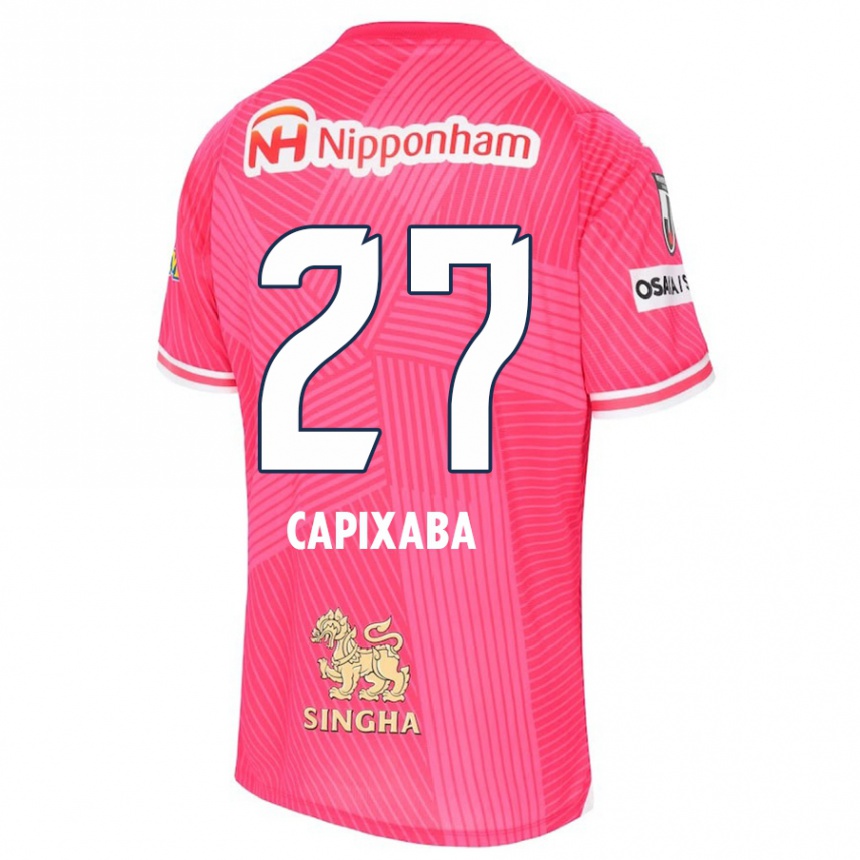 Niño Fútbol Camiseta Capixaba #27 Rosa Blanco 1ª Equipación 2024/25 México