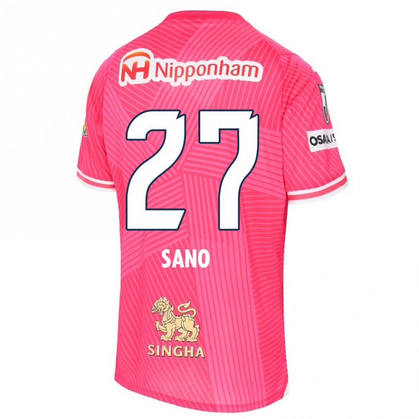 Niño Fútbol Camiseta Taiki Sano #27 Rosa Blanco 1ª Equipación 2024/25 México