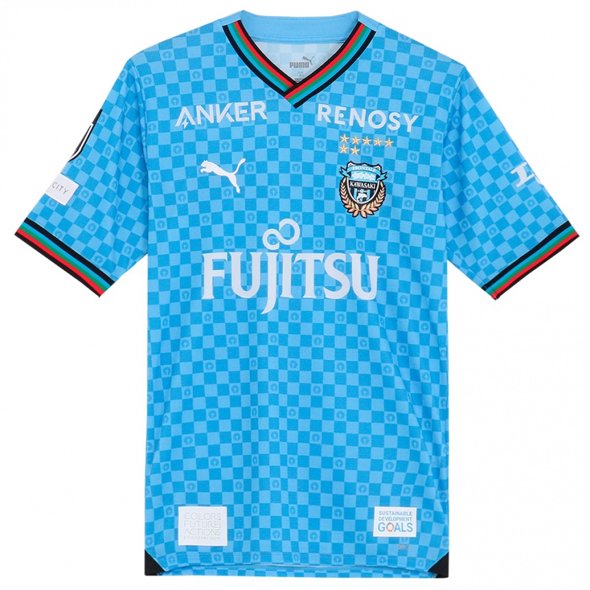 Niño Fútbol Camiseta Kota Takai #2 Azul Celeste 1ª Equipación 2024/25 México