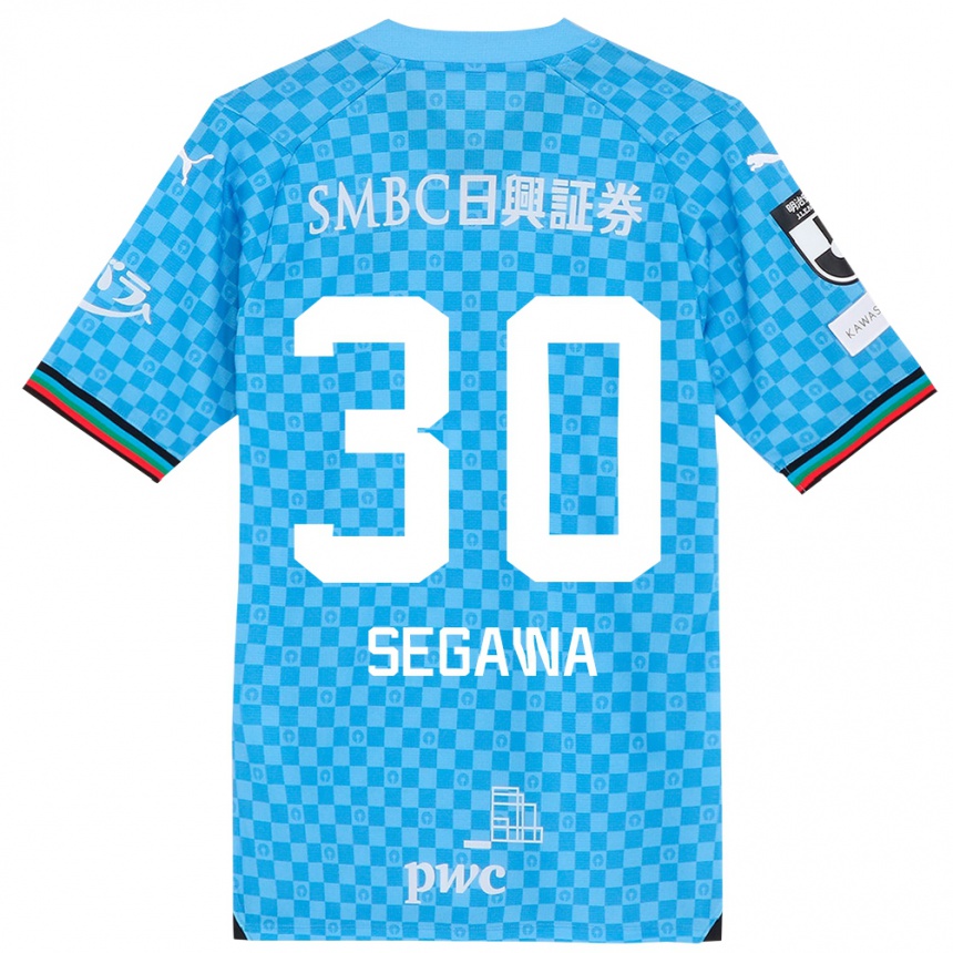 Niño Fútbol Camiseta Yusuke Segawa #30 Azul Celeste 1ª Equipación 2024/25 México