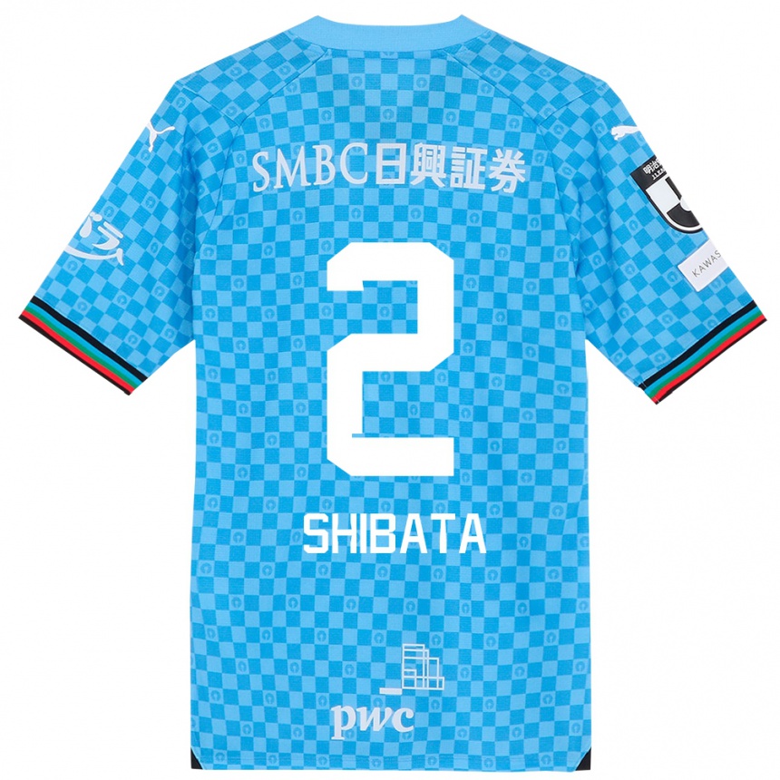 Niño Fútbol Camiseta Shotaro Shibata #2 Azul Celeste 1ª Equipación 2024/25 México