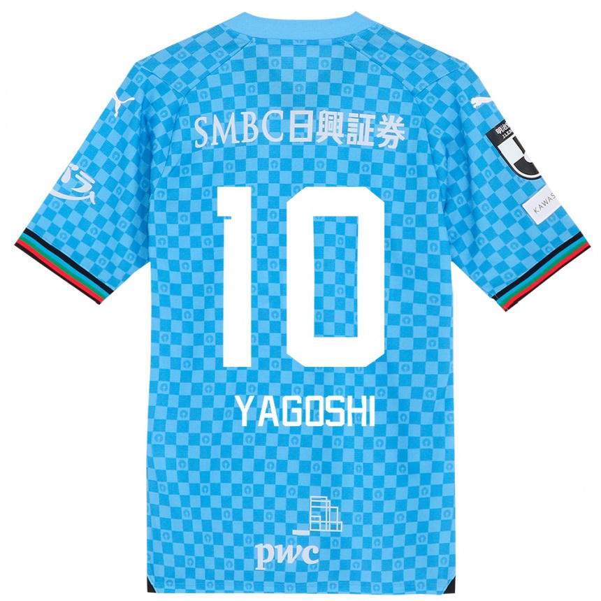 Niño Fútbol Camiseta Mikito Yagoshi #10 Azul Celeste 1ª Equipación 2024/25 México