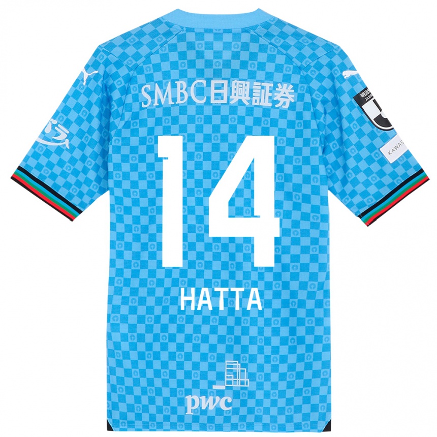 Niño Fútbol Camiseta Shuto Hatta #14 Azul Celeste 1ª Equipación 2024/25 México