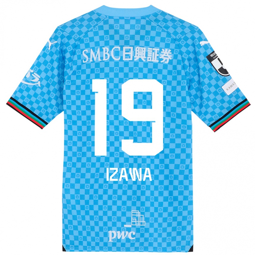 Niño Fútbol Camiseta Haruki Izawa #19 Azul Celeste 1ª Equipación 2024/25 México