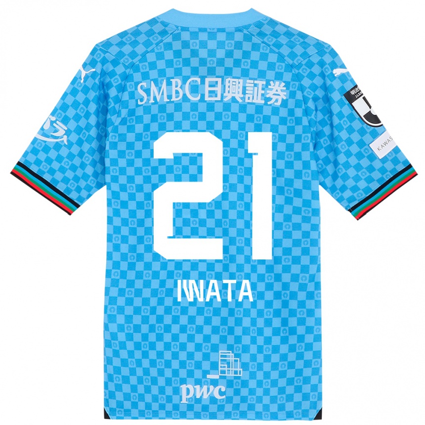 Niño Fútbol Camiseta Kantaro Iwata #21 Azul Celeste 1ª Equipación 2024/25 México