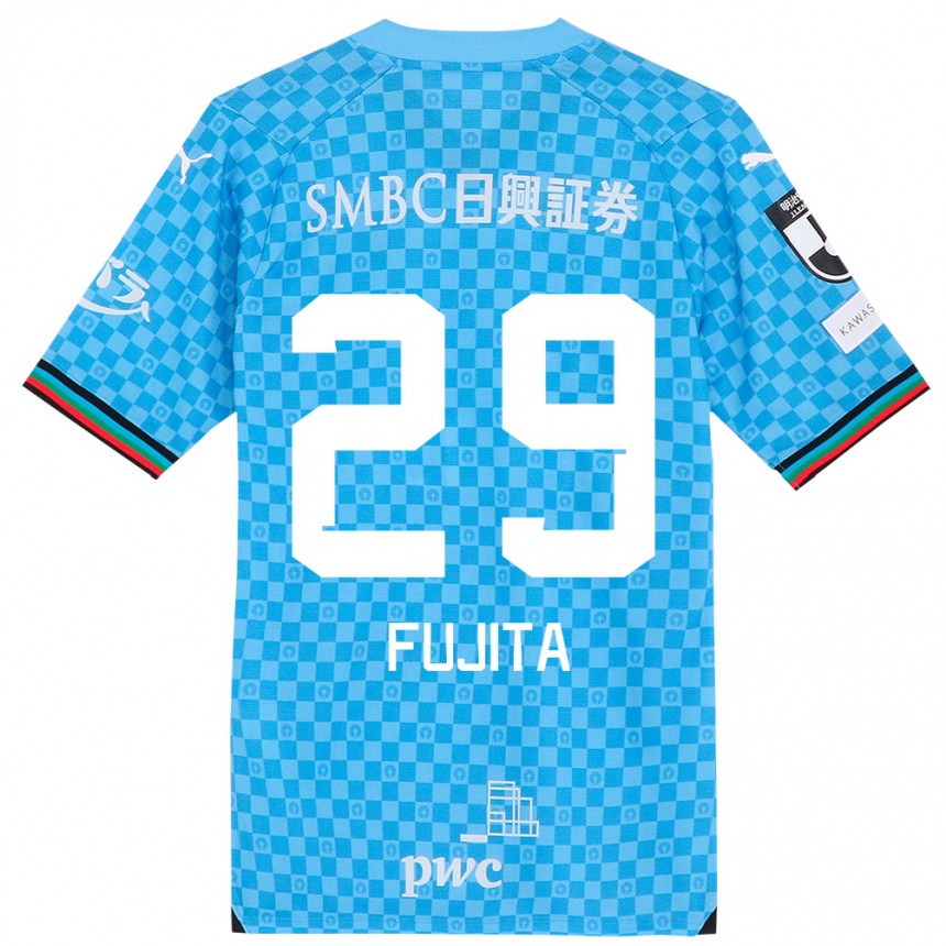 Niño Fútbol Camiseta Asuto Fujita #29 Azul Celeste 1ª Equipación 2024/25 México