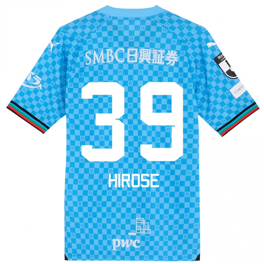 Niño Fútbol Camiseta Neo Hirose #39 Azul Celeste 1ª Equipación 2024/25 México