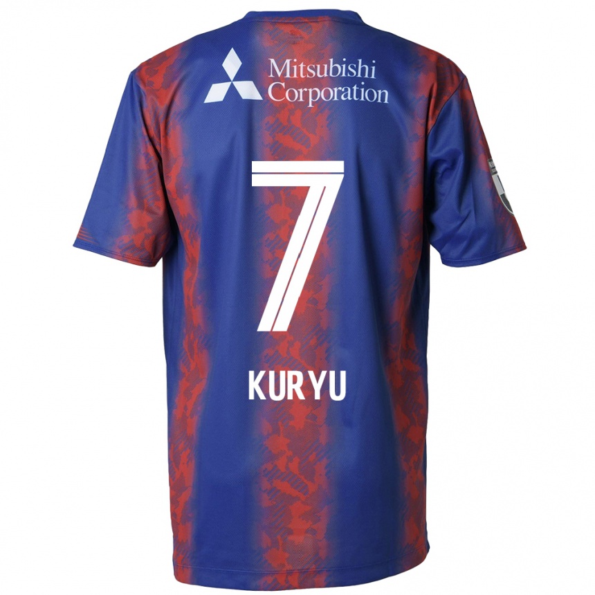 Niño Fútbol Camiseta Kuryu Matsuki #7 Azul Rojo 1ª Equipación 2024/25 México